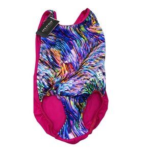 Spektrum Girls Adult XS Swirl Print Leotard NWT